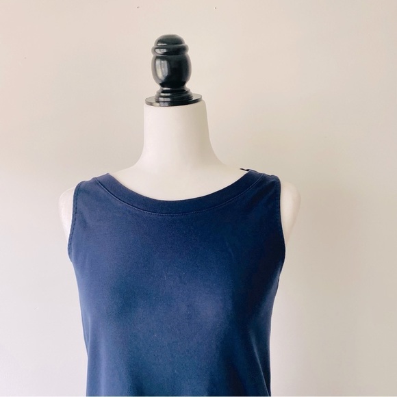 Ink Blue Pima Cotton Tank Top - Picture 2 of 9